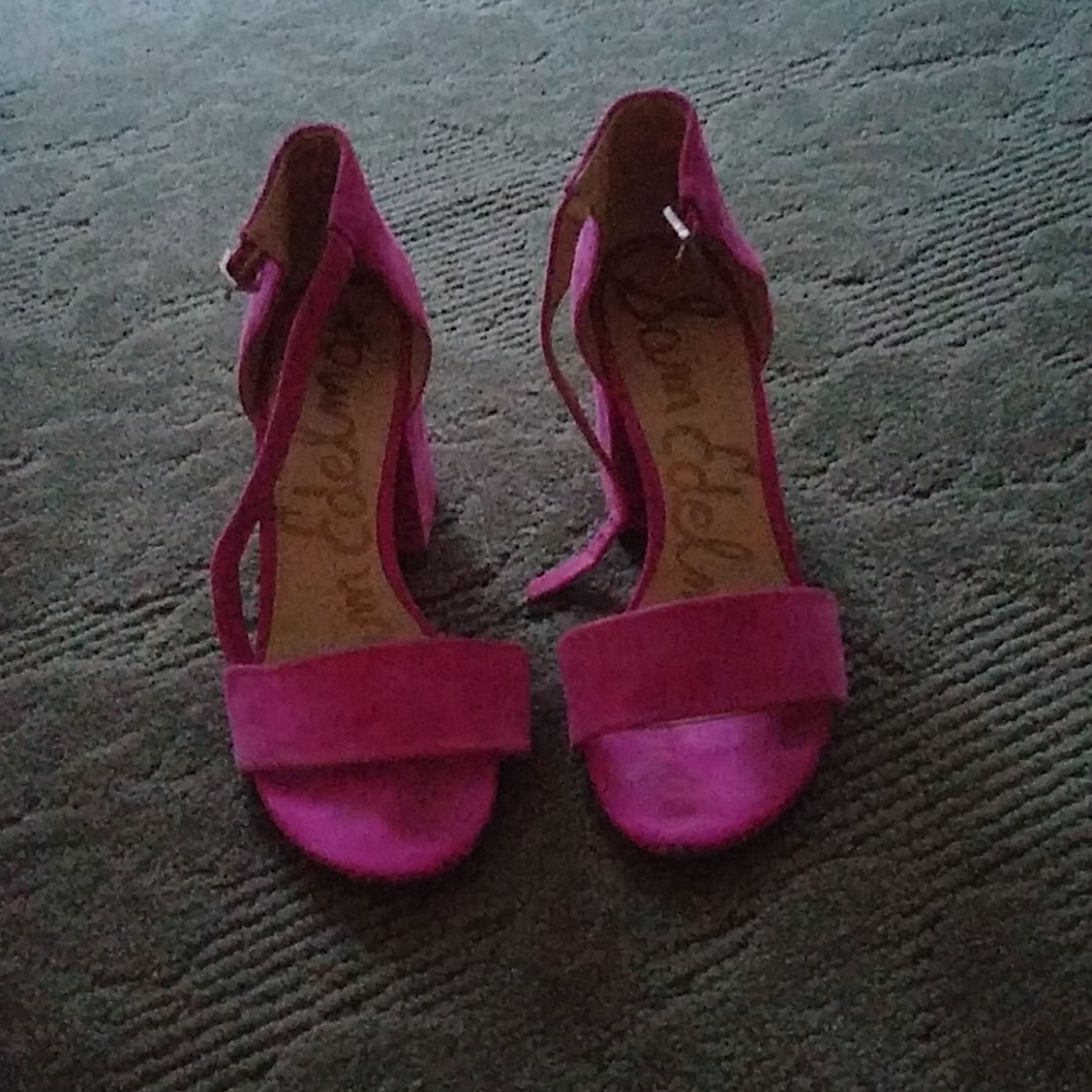 Hot pink Chunky Heel Sam Edelman Sandal